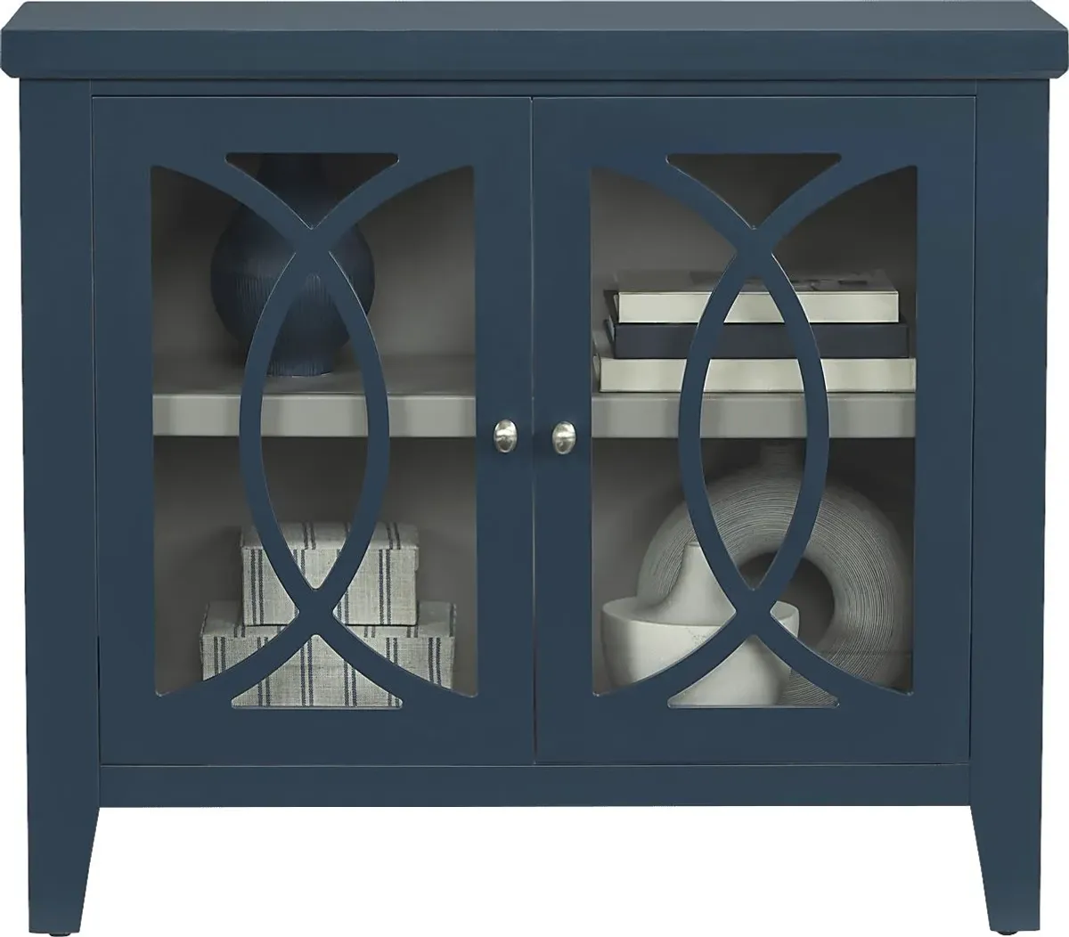 Abbie Navy Accent Cabinet