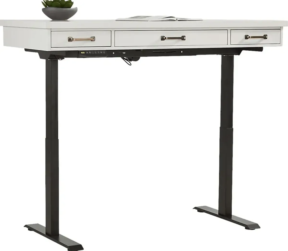 Planefield White 2 Pc Adjustable Desk