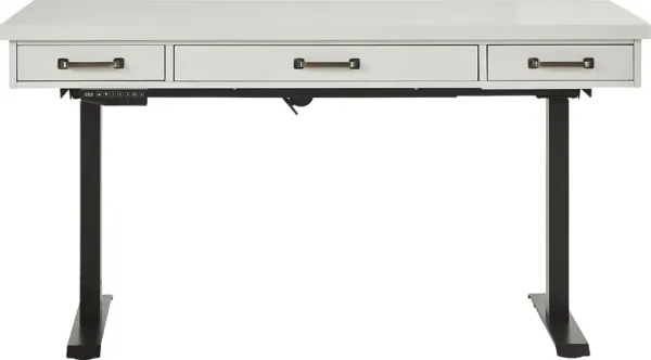 Planefield White 2 Pc Adjustable Desk