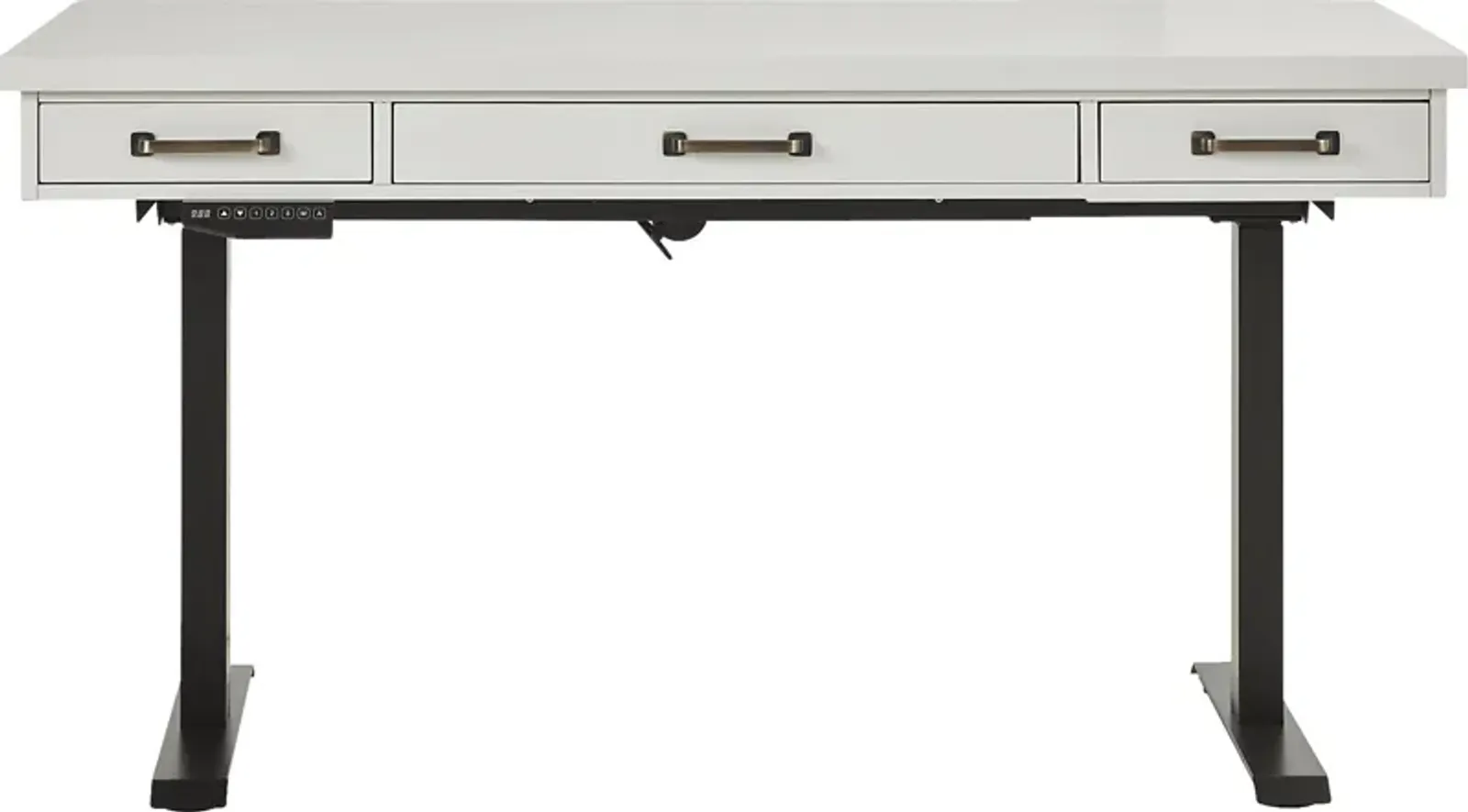 Planefield White 2 Pc Adjustable Desk