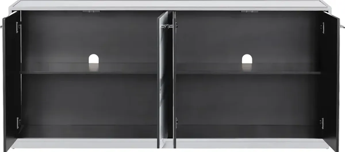 Arielle Silver Credenza