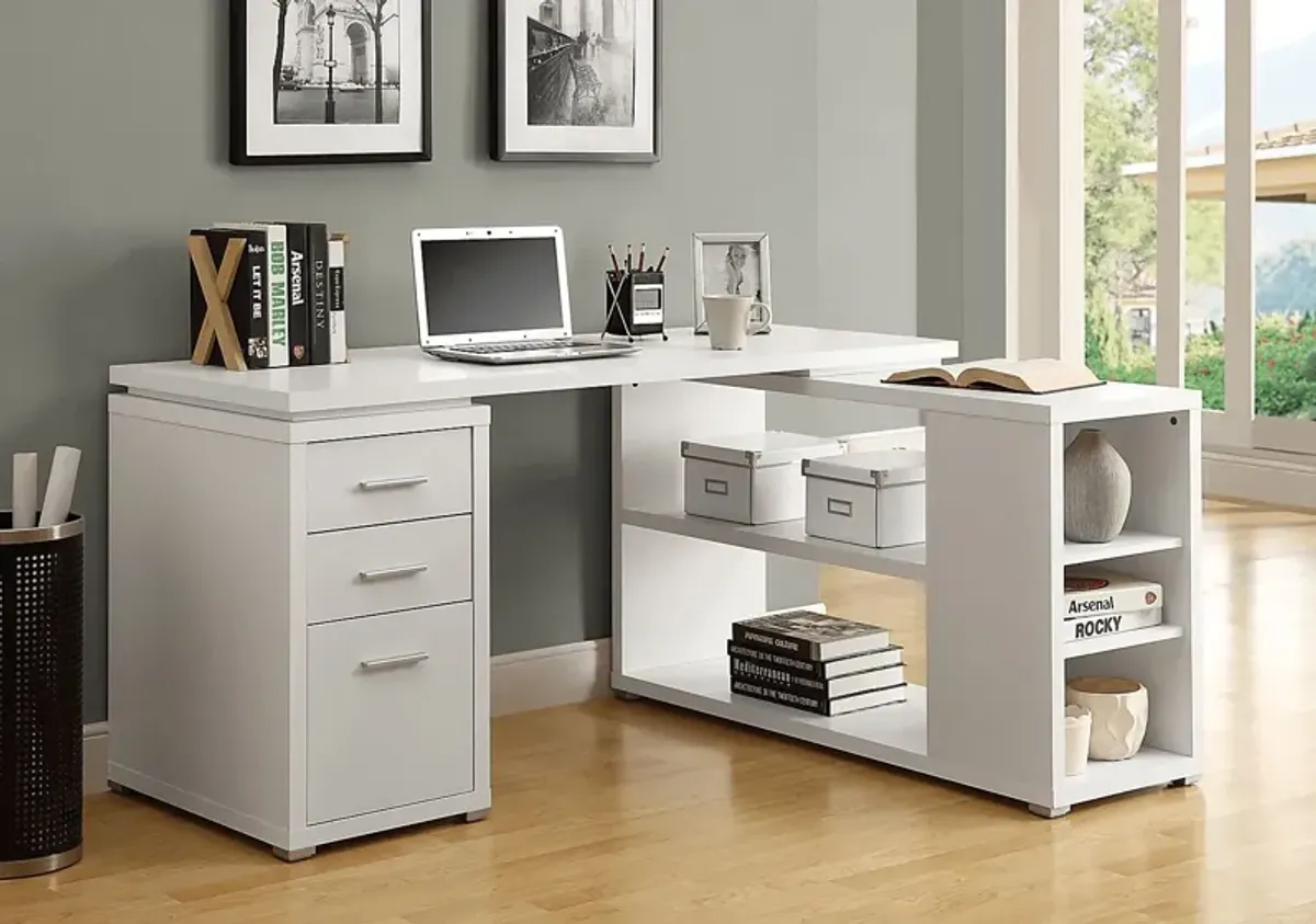 Massillon White Desk