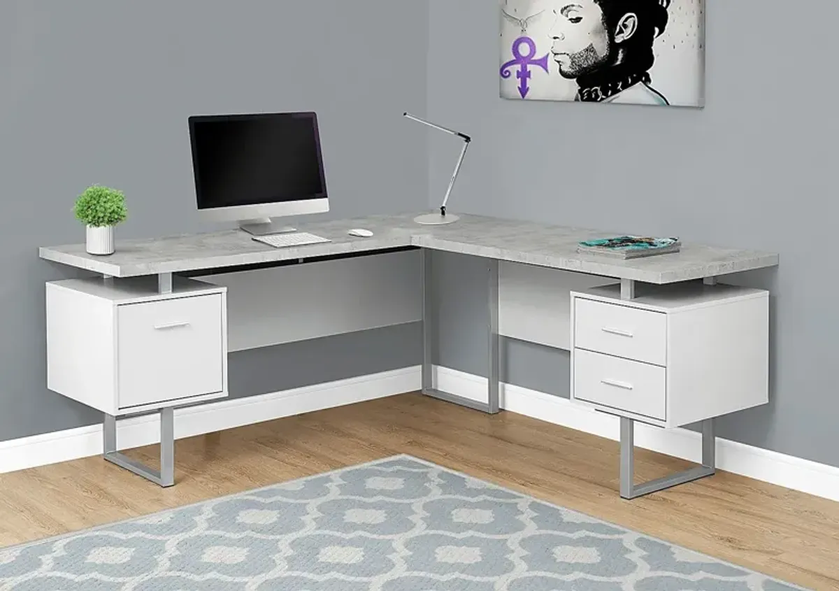 Wellyn White Desk