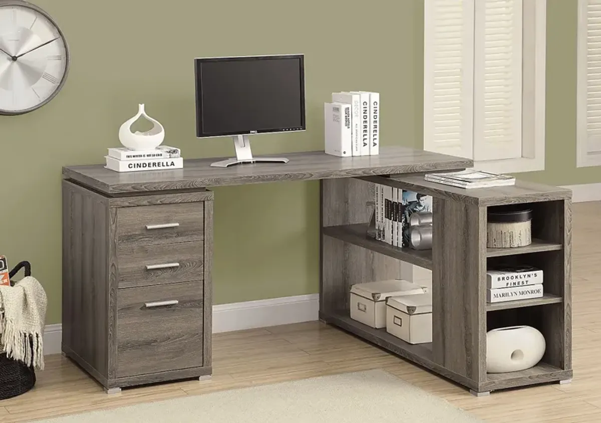 Favale Taupe Desk