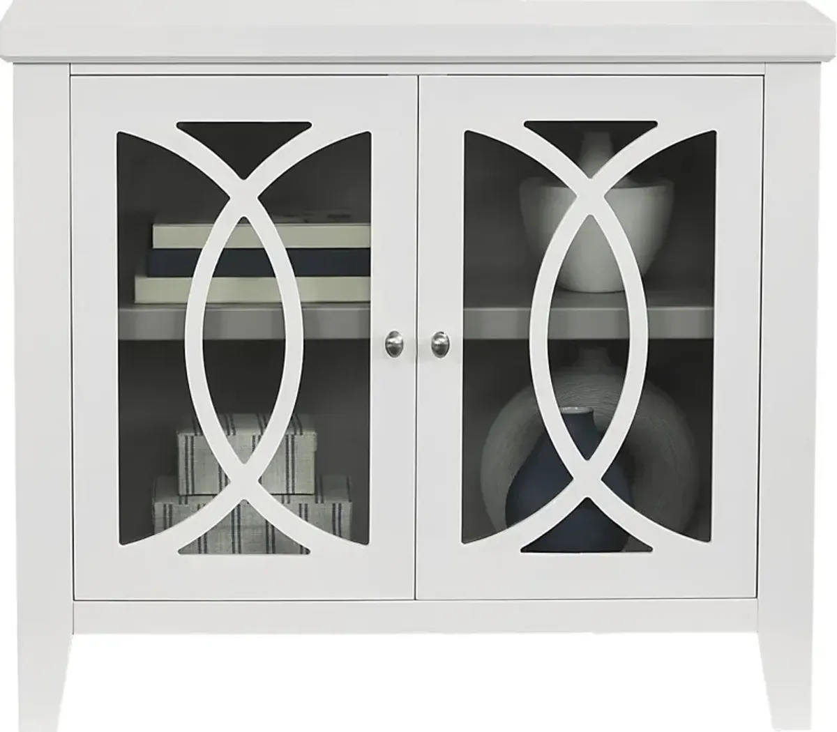 Abbie White Accent Cabinet