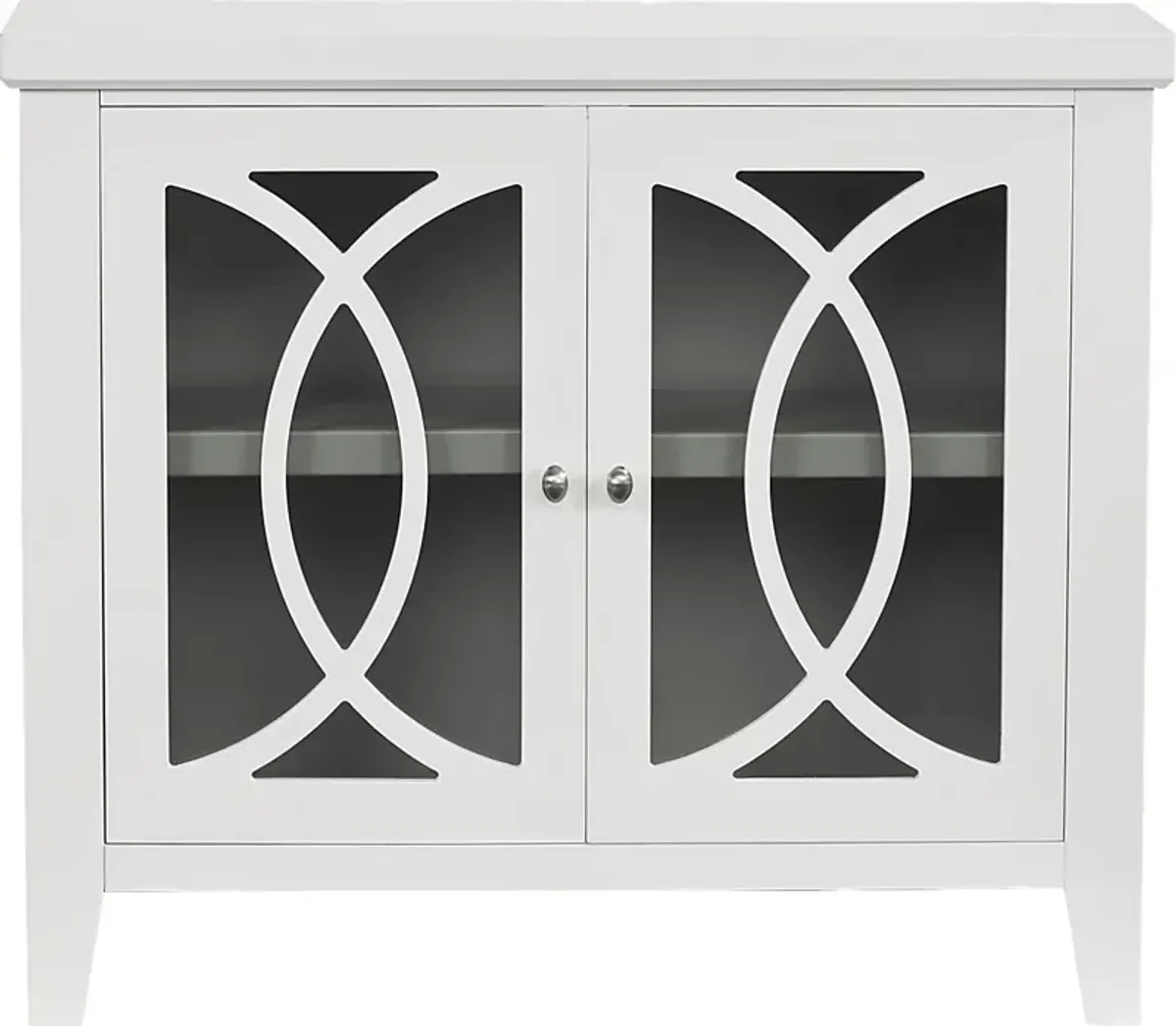 Abbie White Accent Cabinet