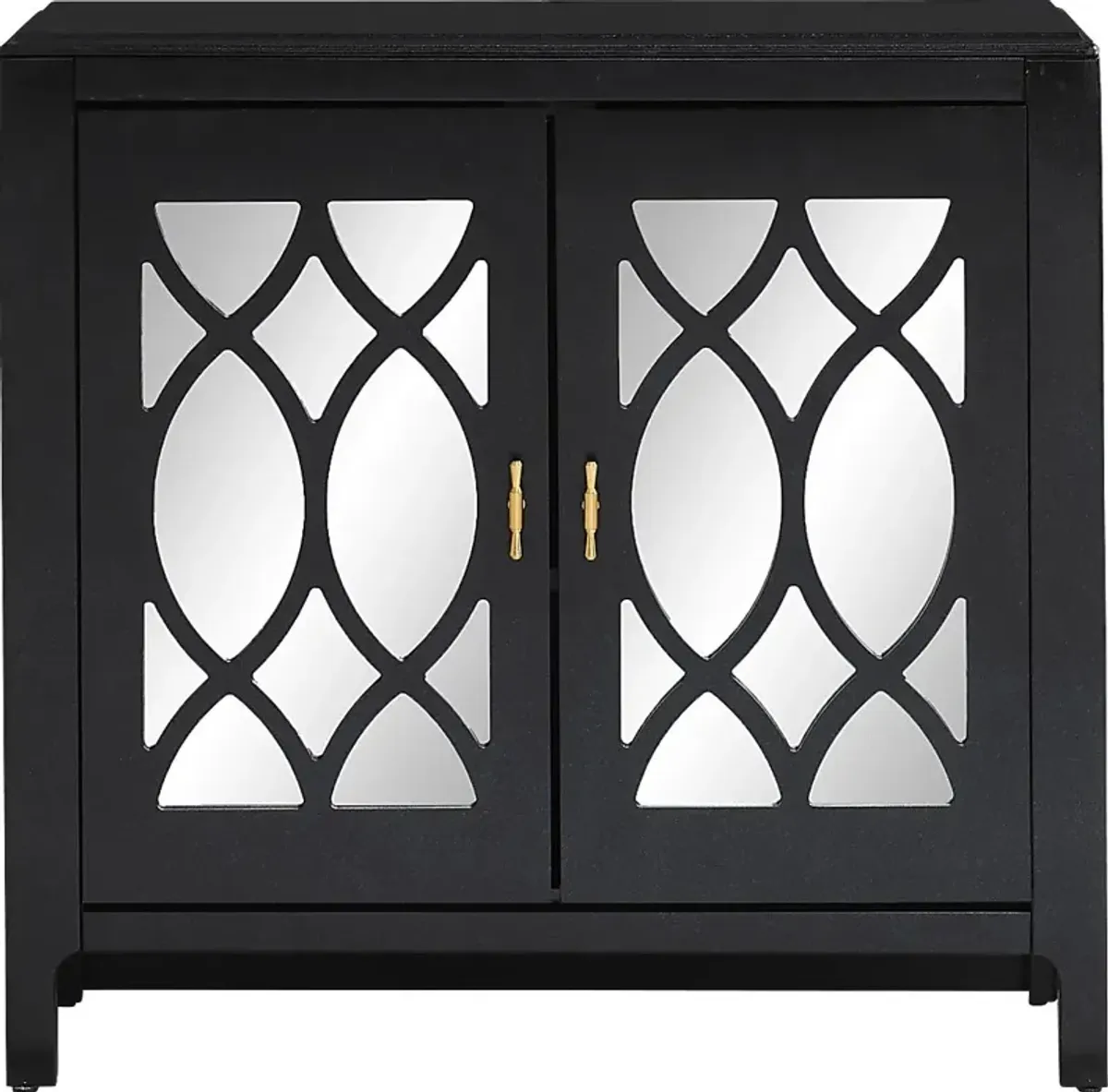 Tameran Black 2 Door Accent Cabinet