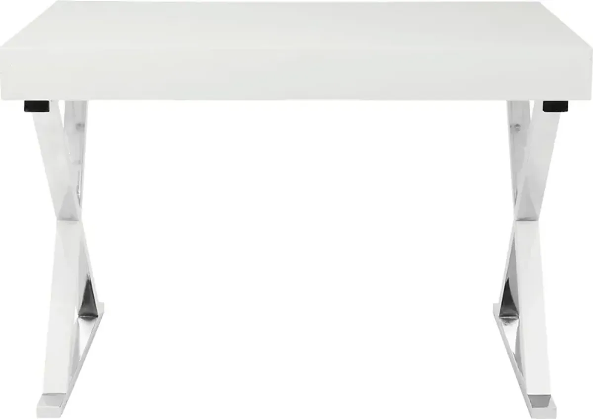 Luster White Desk