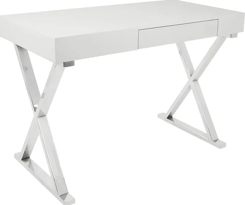 Luster White Desk