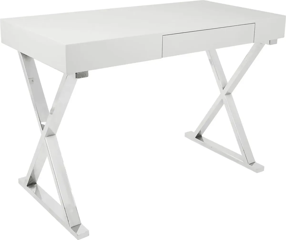 Luster White Desk