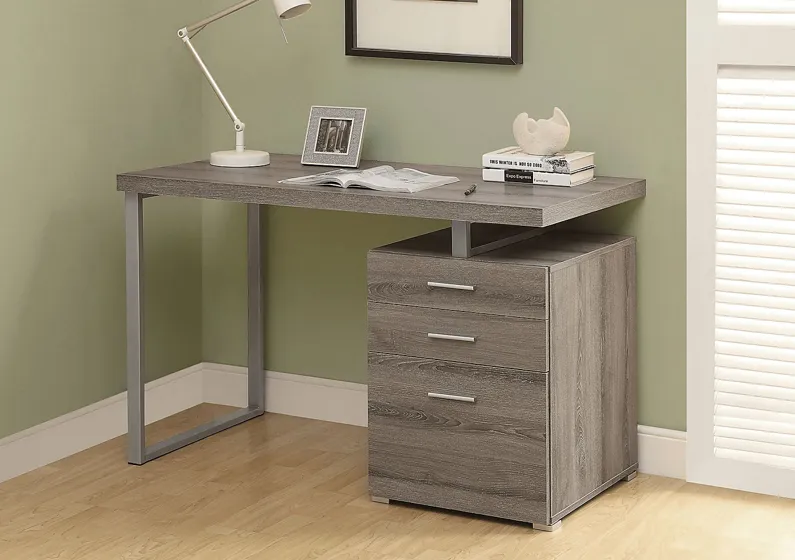 Windmier Dark Taupe Desk