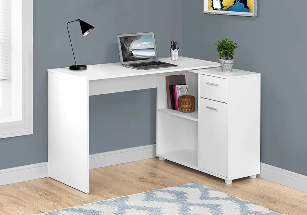 Pinestone White Desk