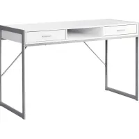 Woodvale White Desk