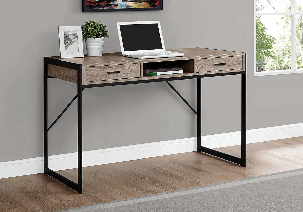 Woodvale Taupe Desk