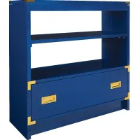 Wynkoop Blue Bookcase