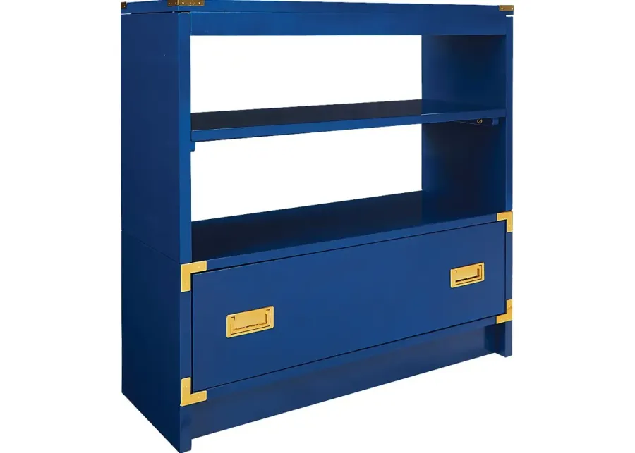 Wynkoop Blue Bookcase