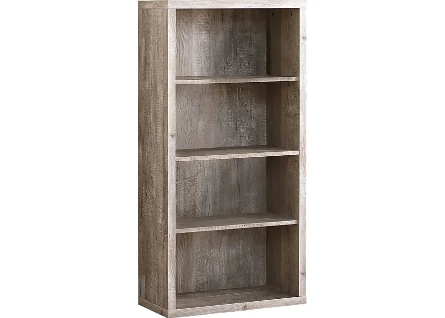 Laureston Taupe Bookcase