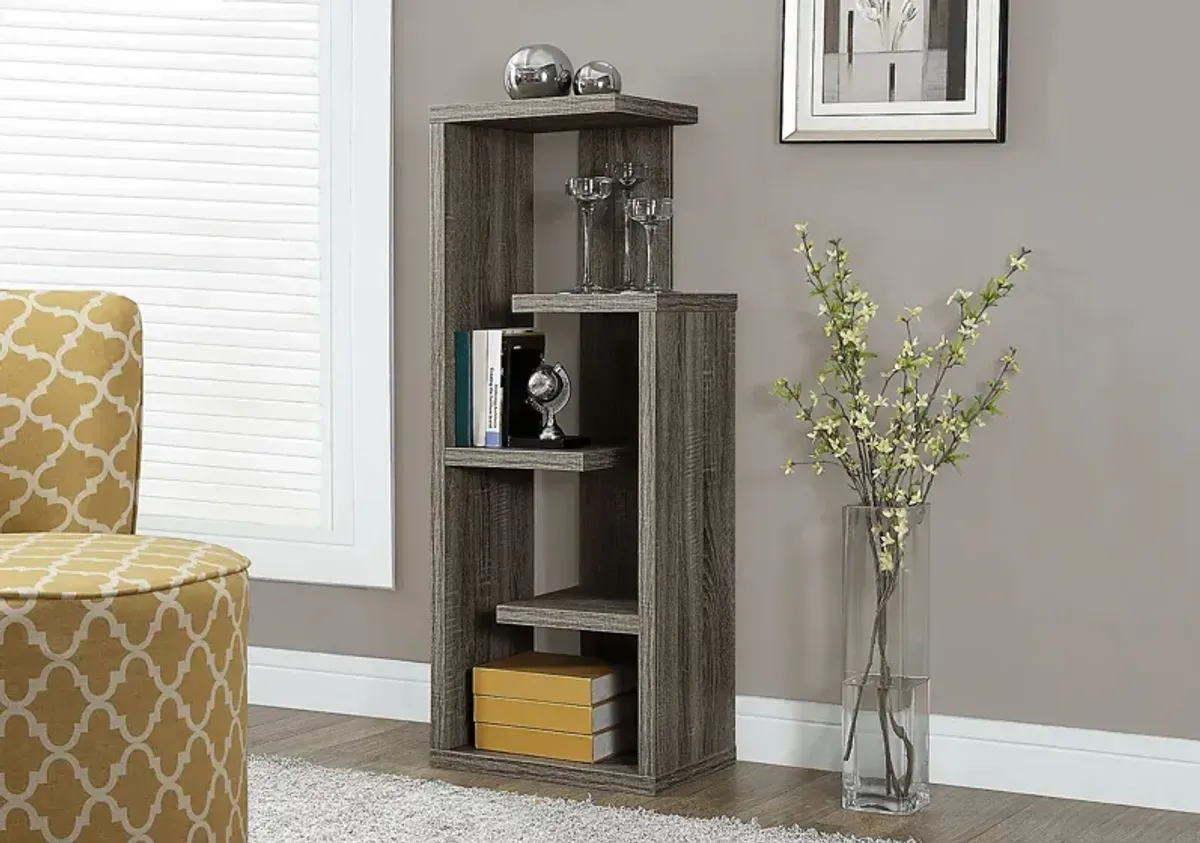 Maybeth Taupe Bookcase