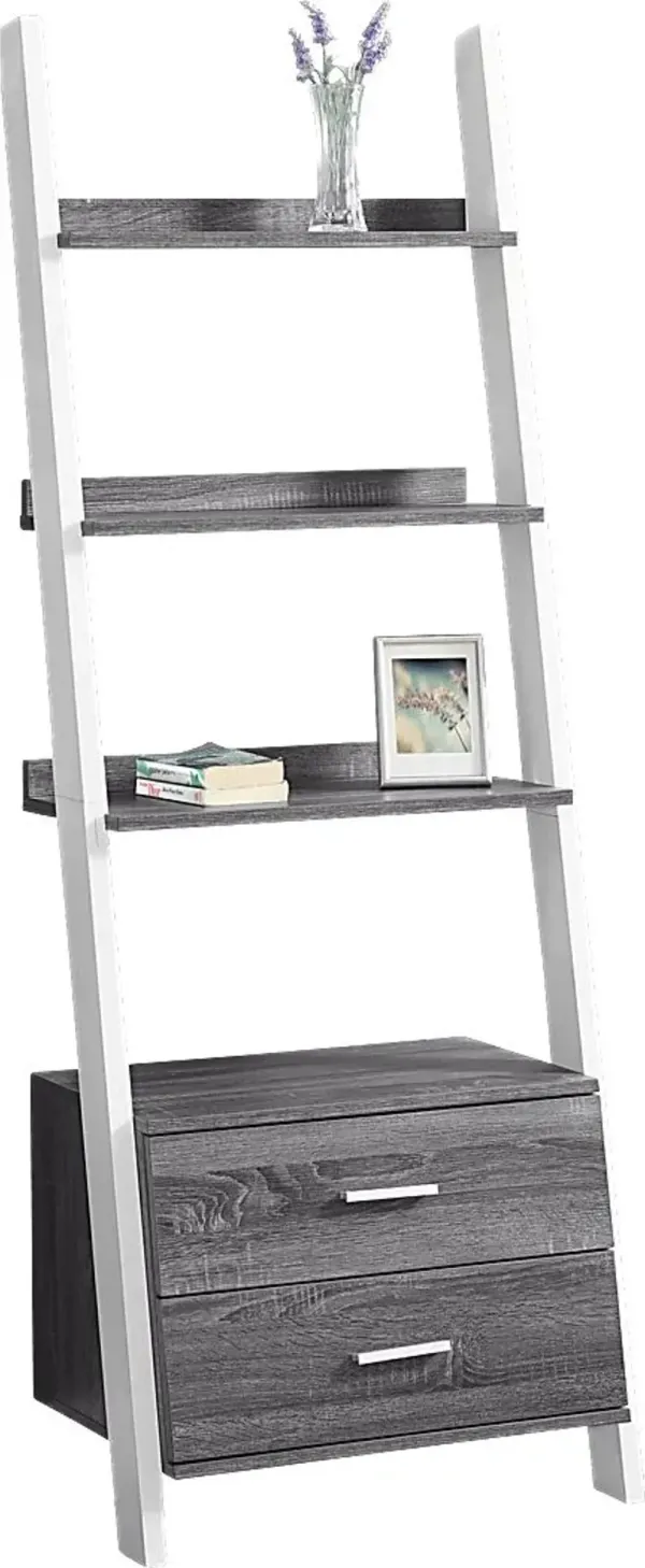 Singleton White Bookcase