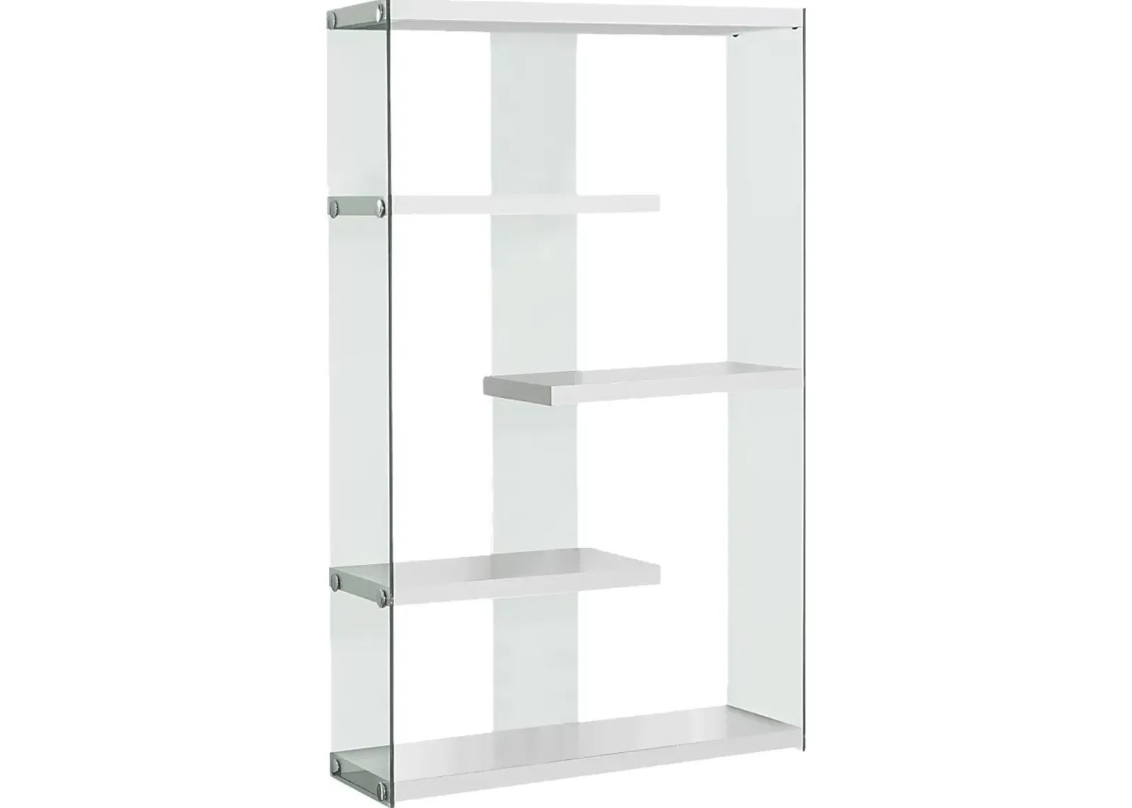 Ravine White Bookcase