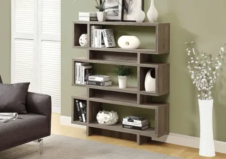 Yorkwood Taupe Bookcase