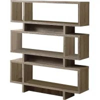 Yorkwood Taupe Bookcase