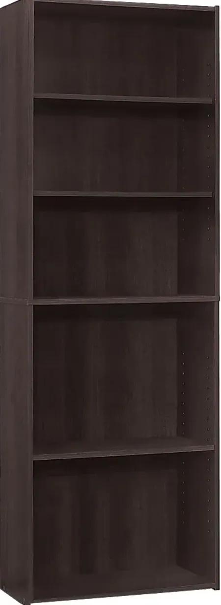 Hallbrook Cappuccino Bookcase