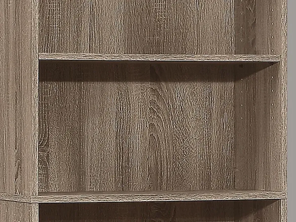 Hallbrook Taupe Bookcase