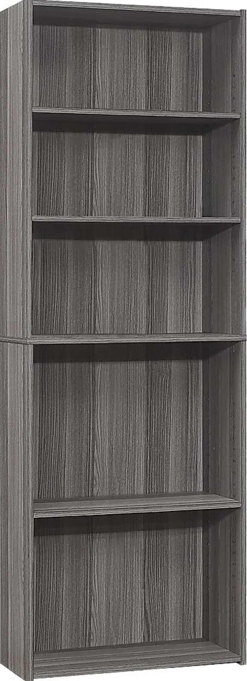 Hallbrook Gray Bookcase