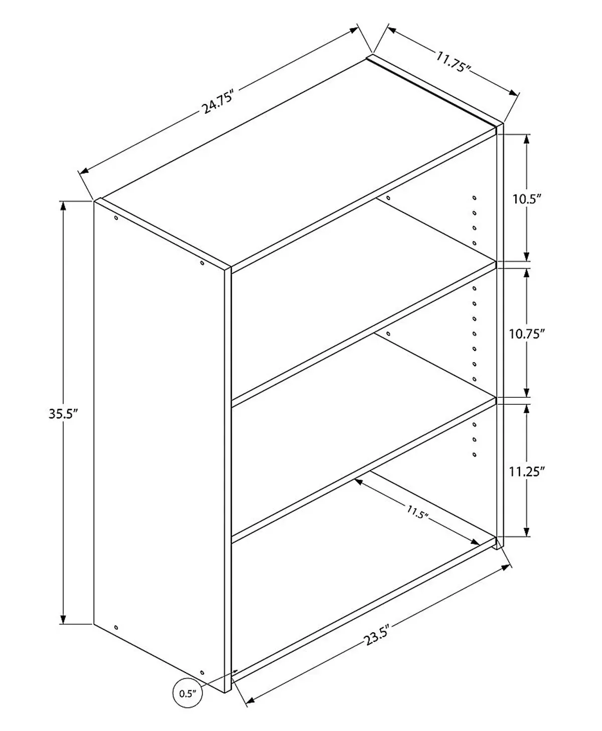 Gwynnwood Cherry Bookcase