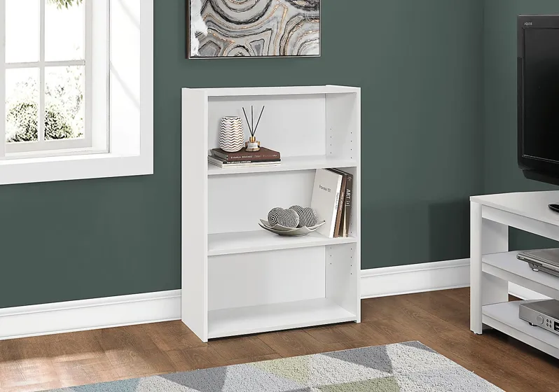 Gwynnwood White Bookcase