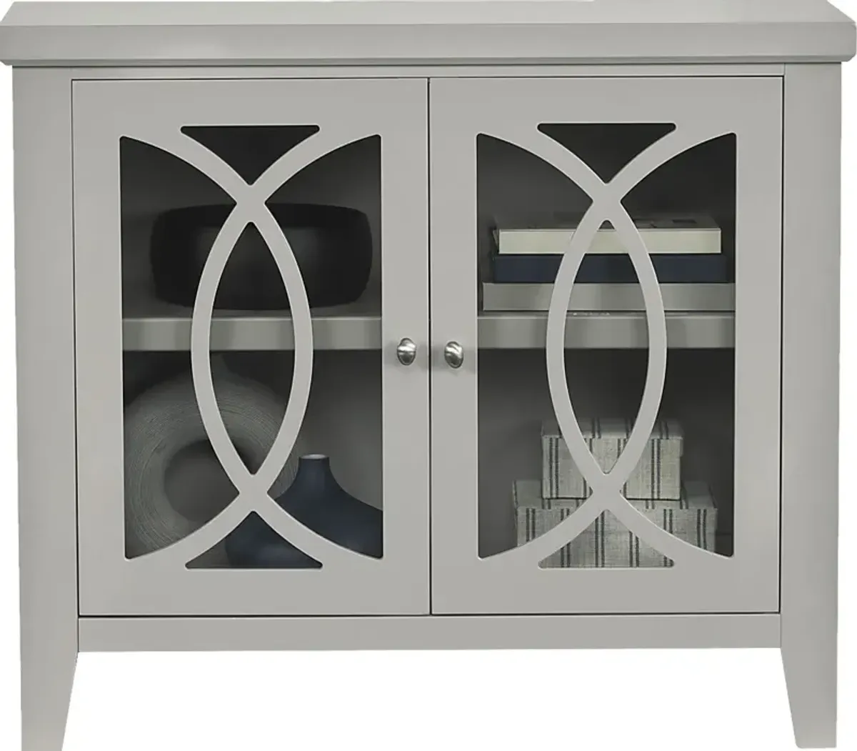 Abbie Silver Accent Cabinet