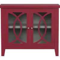 Abbie Red Accent Cabinet