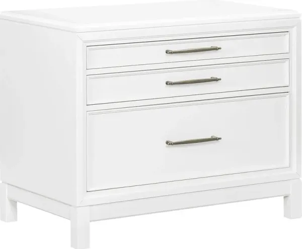 Albion White File Cabinet