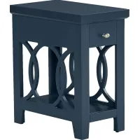 Abbie Navy Side Table