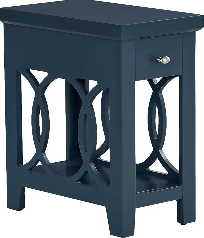 Abbie Navy Side Table