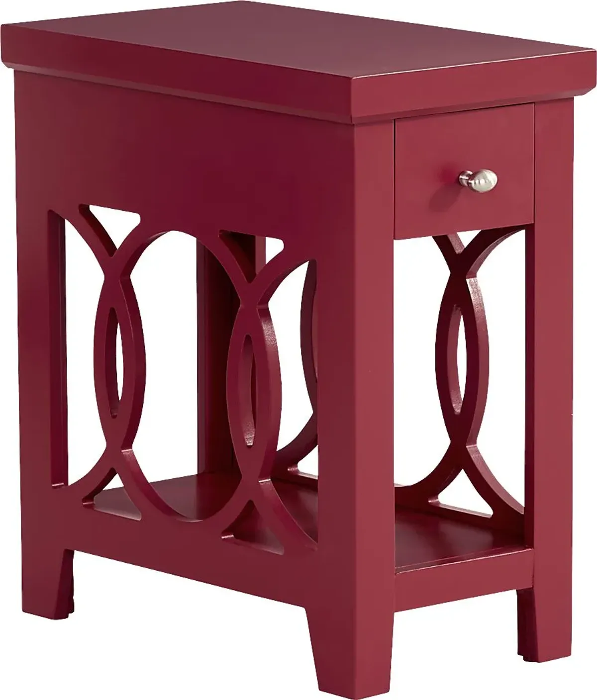 Abbie Red Side Table