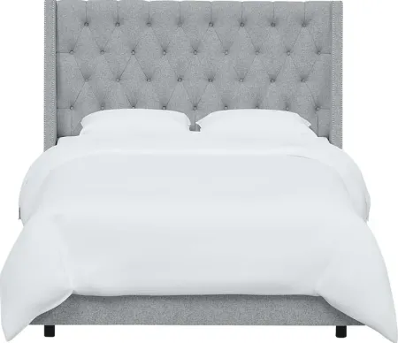 Aidyl Light Gray Twin Bed