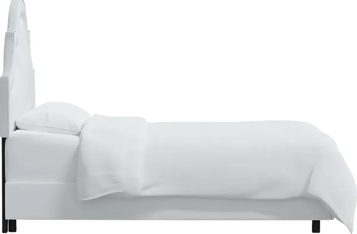 Aldimo White Twin Bed