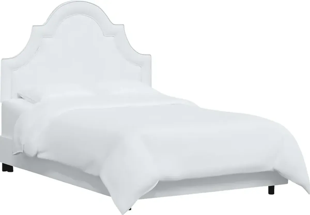 Aldimo White Twin Bed