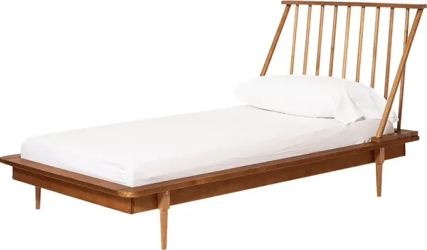 Burnsley Brown Twin Bed