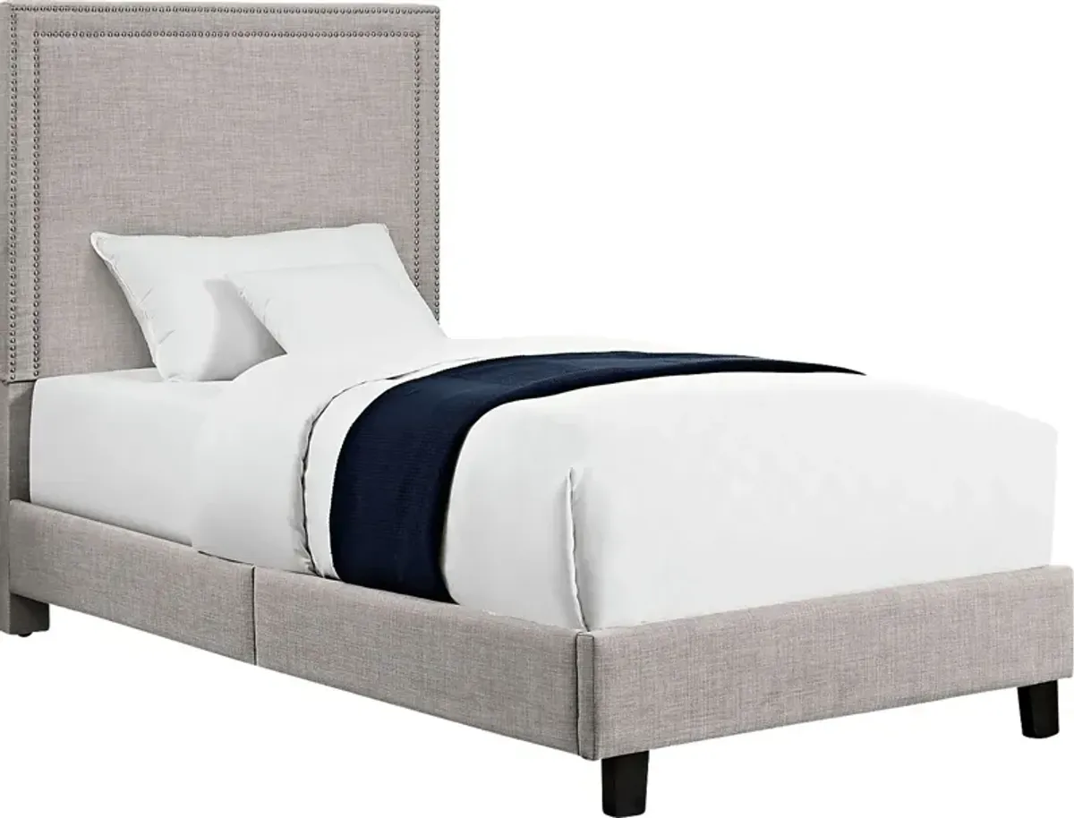 Draeger Gray Twin Platform Bed