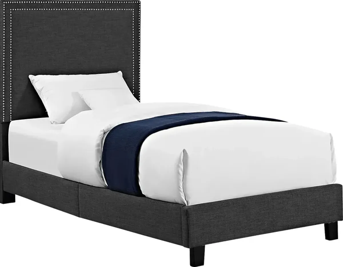 Davmor Charcoal Twin Bed