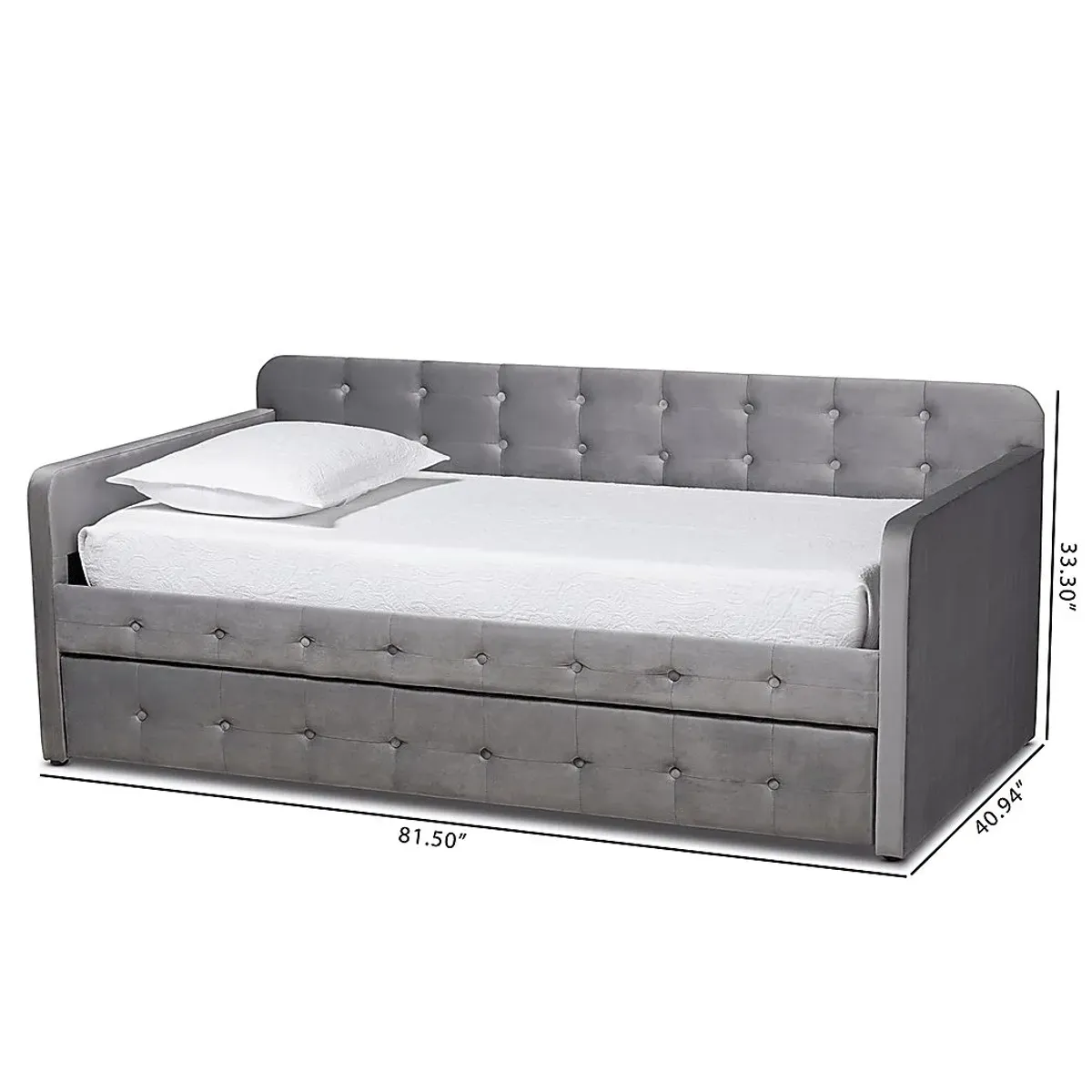 Kamrath Gray Twin Daybed with Trundle