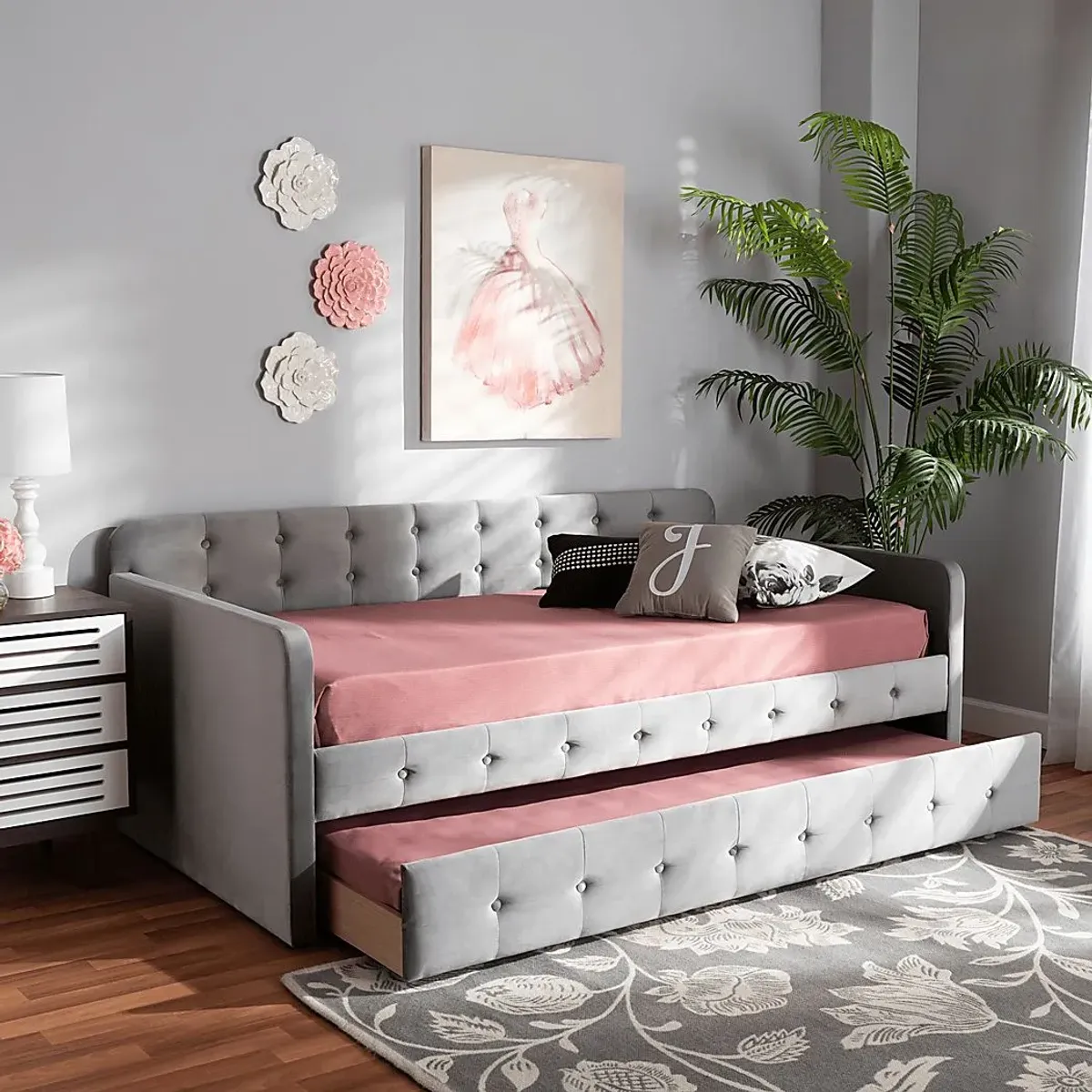 Kamrath Gray Twin Daybed with Trundle