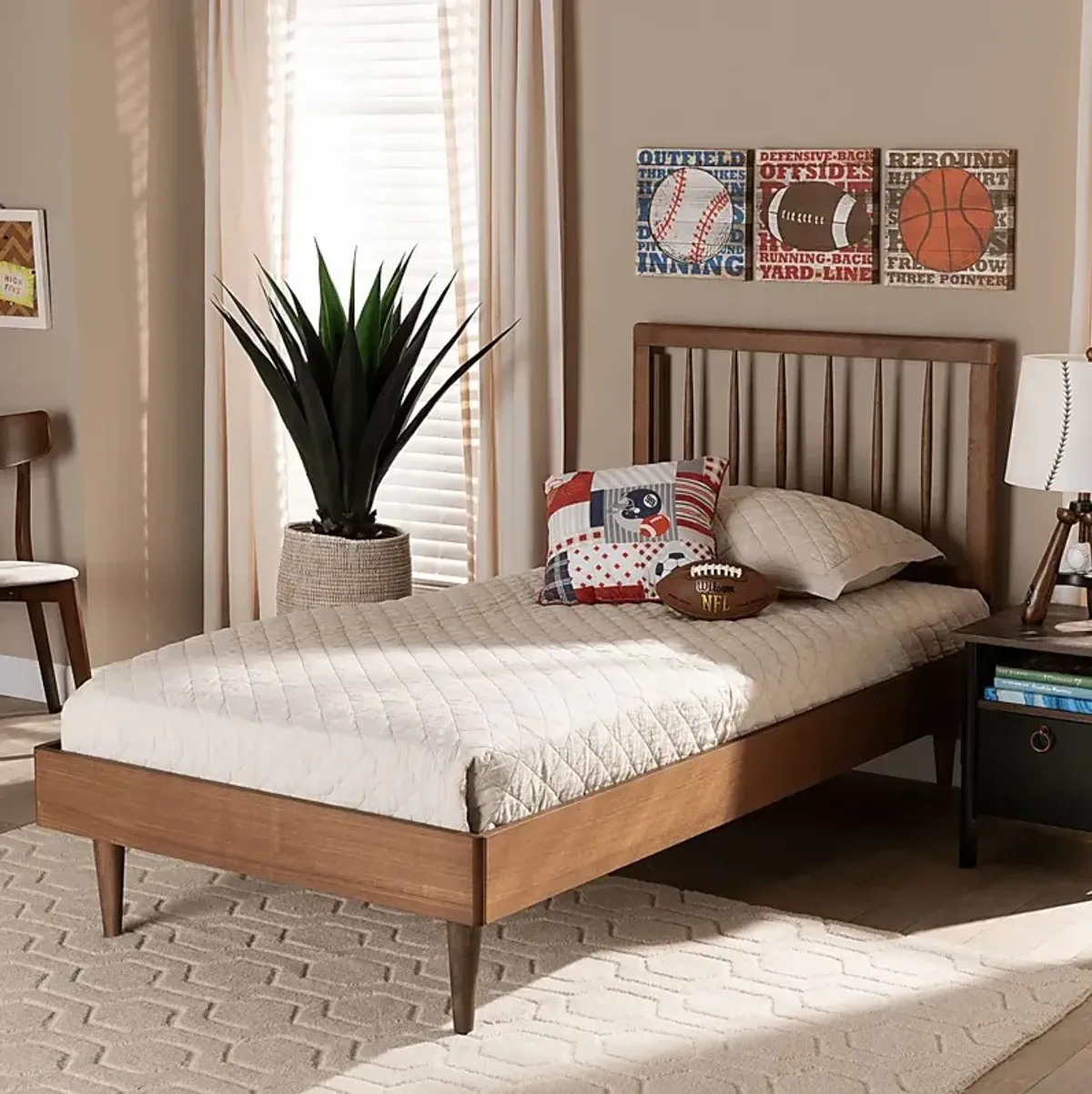 Crestbrook Brown Twin Bed