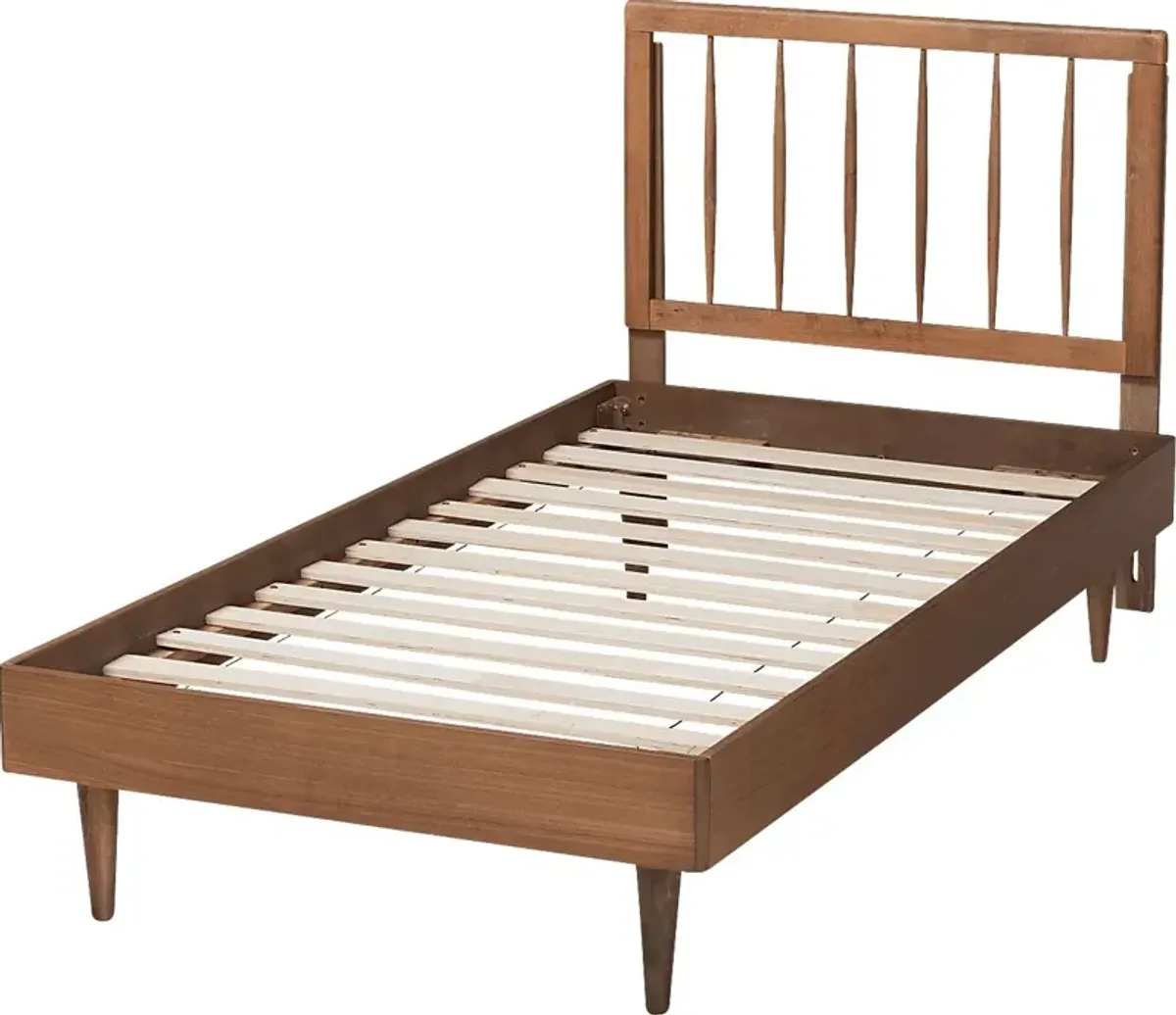 Crestbrook Brown Twin Bed