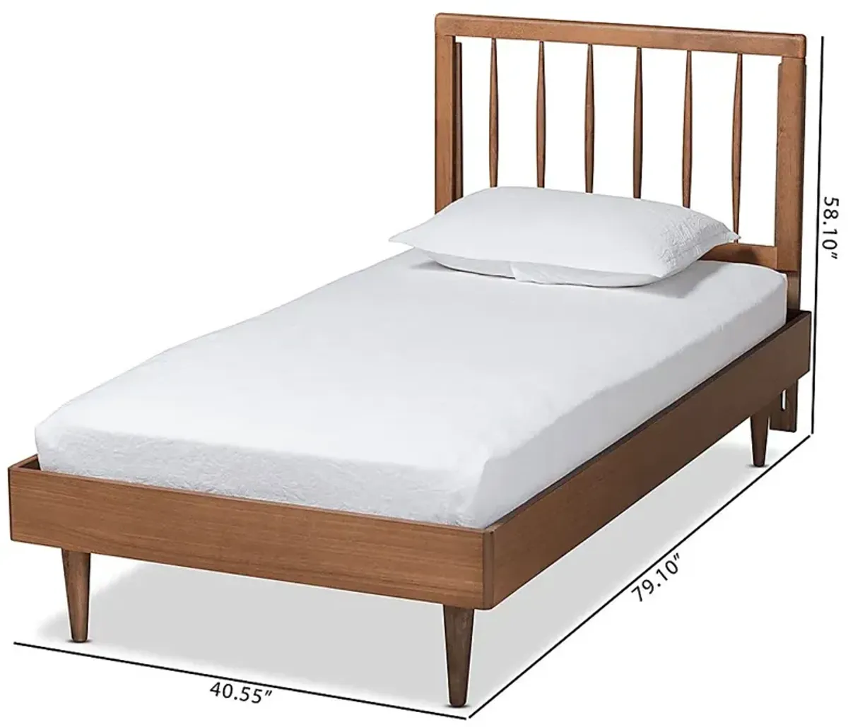 Crestbrook Brown Twin Bed