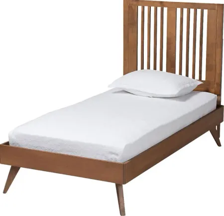 Cresstone Brown Twin Bed