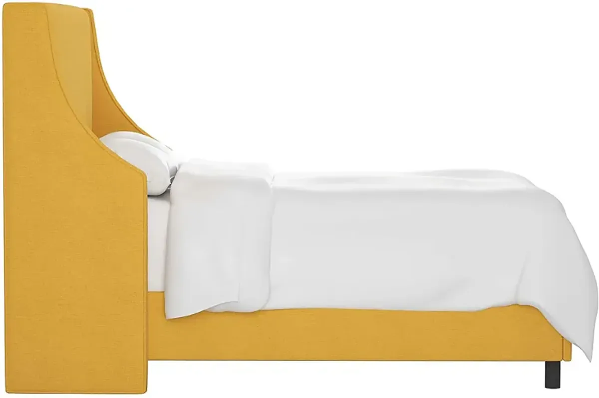 Allyena Yellow Twin Bed